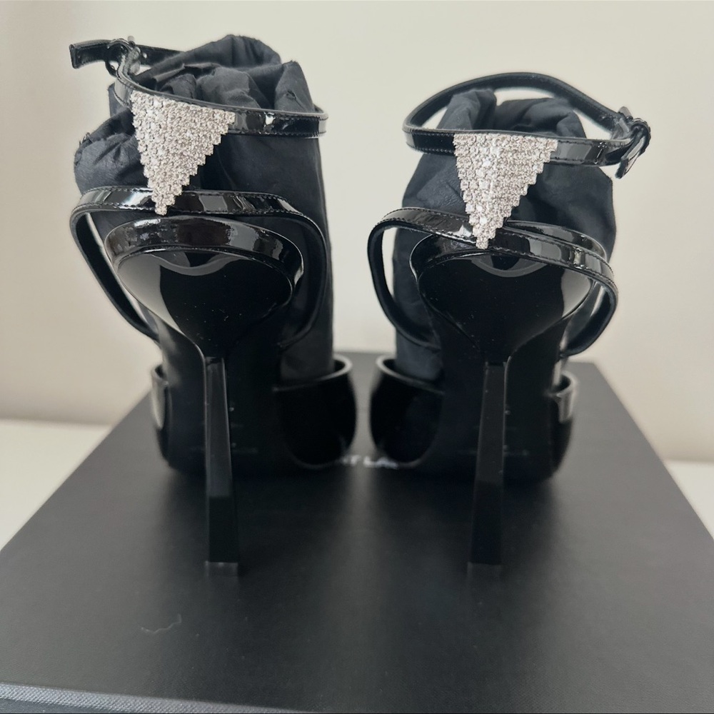 Saint Laurent Black Anouk Pumps In Patent Leather 38.5 - Picture 3 of 8